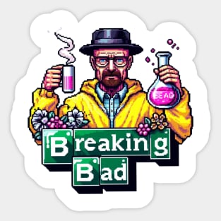 Breaking Bad Pixel Art Cooking Sticker